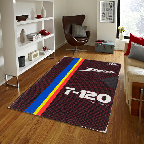 Zenith T-120 VHS Rug, Modern Home Decor