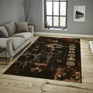 Dark Art Area Rug, Occult Design, Custom Sizes