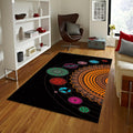 Solar System Area Rug, Modern Galaxy Decor, Personalized Rug