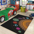 Solar System Area Rug, Modern Galaxy Decor, Personalized Rug