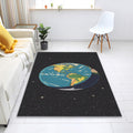 Earth Illustration Area Rug, Personalized Modern Home Decor