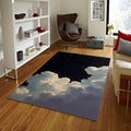 Cloudscape Area Rug, Modern Celestial Design, Custom Size