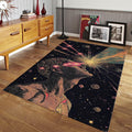 Personalized Abstract Rug, Space Galaxy Design, Modern Home Decor