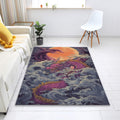 Dragon Area Rug, Custom Oriental Dragon Design, Modern Home Decor