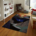 Abstract Landscape Rug, Modern Art, Custom Area Rug