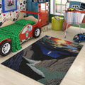 Abstract Landscape Rug, Modern Art, Custom Area Rug