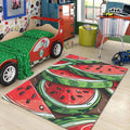 Personalized Watermelon Design Rug, Modern Home Decor
