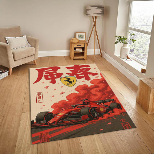 Ferrari F1 Rug Ferrari F1 Rug Formula 1 Racing Carpet for Garage