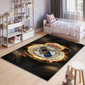 Real Madrid Rug Real Madrid Football Club Rug: Soft Velvet Gaming