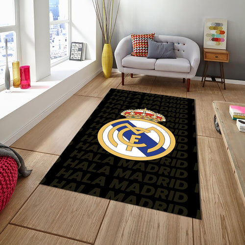 Real Madrid Rug Real Madrid Football Club Rug: Soft Velvet Gaming
