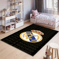 Real Madrid Rug Real Madrid Football Club Rug: Soft Velvet Gaming