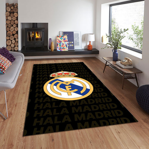Real Madrid Rug Real Madrid Football Club Rug: Soft Velvet Gaming