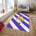 Real Madrid Rug Real Madrid Football Club Rug: Soft Velvet Gaming