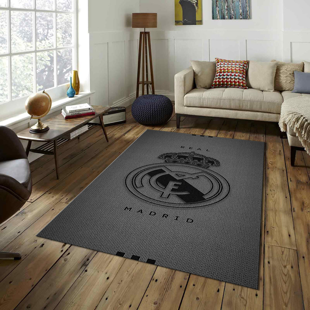 Real Madrid Rug Real Madrid Football Rug: Plush Living Room Decor