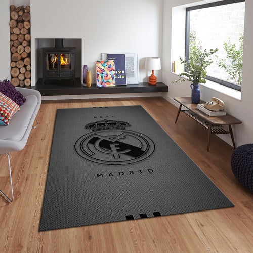Real Madrid Rug Real Madrid Football Rug: Plush Living Room Decor