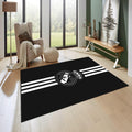 Real Madrid Rug Real Madrid Football Rug: Black & White Champions