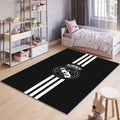 Real Madrid Rug Real Madrid Football Rug: Black & White Champions