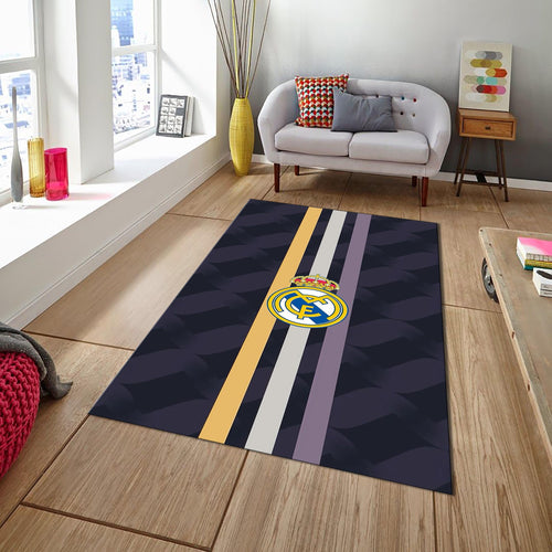 Real Madrid Rug Real Madrid Football Club Rug: Soft Velvet Gaming