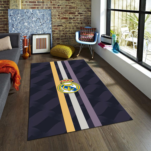 Real Madrid Rug Real Madrid Football Club Rug: Soft Velvet Gaming