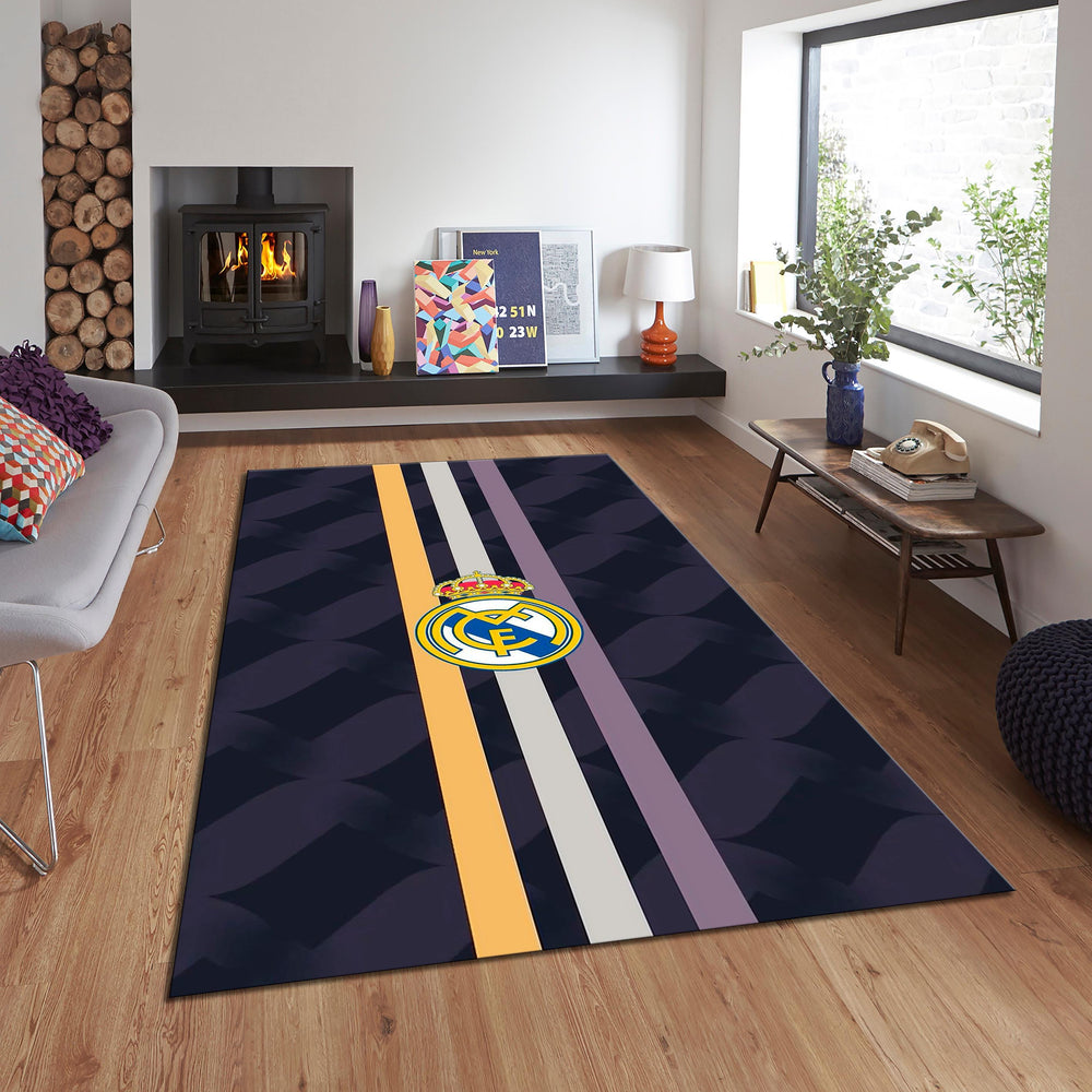 Real Madrid Rug Real Madrid Football Club Rug: Soft Velvet Gaming