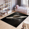 Saturn Kids Rug: Colorful Solar System Play Mat, Non-Slip