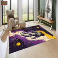 Astronaut Rug: Kids Galaxy Play Mat, Non-Slip Space Theme