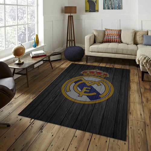 Real Madrid Rug Real Madrid Football Club Rug: Soft Velvet Gaming