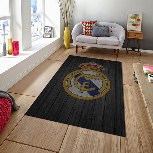 Real Madrid Rug Real Madrid Football Club Rug: Soft Velvet Gaming