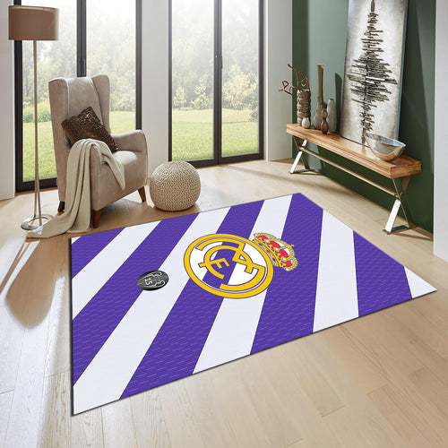 Real Madrid Rug Real Madrid Football Club Rug: Soft Velvet Gaming