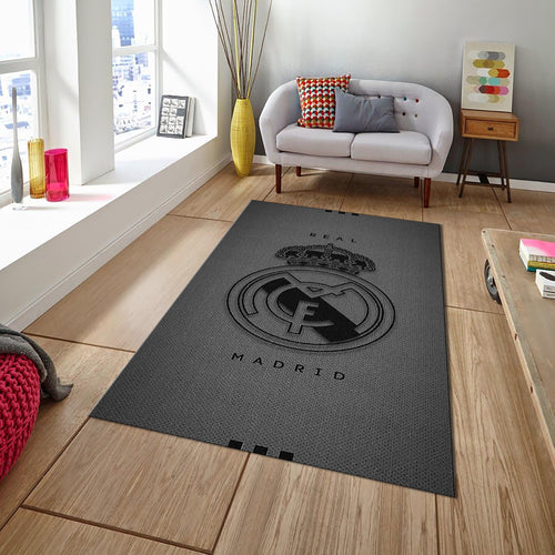 Real Madrid Rug Real Madrid Football Rug: Plush Living Room Decor