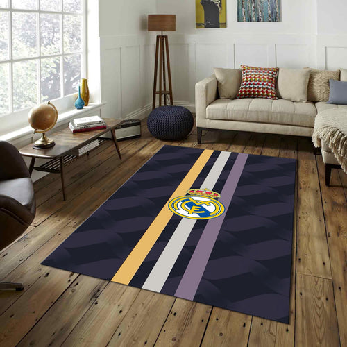 Real Madrid Rug Real Madrid Football Club Rug: Soft Velvet Gaming