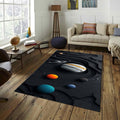 Galaxy Rug: Colorful Solar System Kids Play Mat, Non-Slip