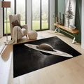 Saturn Kids Rug: Colorful Solar System Play Mat, Non-Slip
