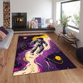 Astronaut Rug: Kids Galaxy Play Mat, Non-Slip Space Theme