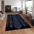 Abstract Illusion Rug: Modern Art, Boho Dorm Decor