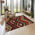 Abstract Illusion Rug: Modern Boho Home Decor, Machine Washable