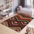 Abstract Illusion Rug: Modern Boho Home Decor, Machine Washable