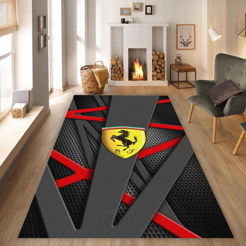 Ferrari Rug Living Room Rug 5x7 Area Rug For Living Room Modern