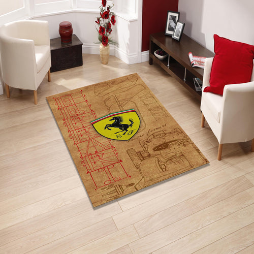 Ferrari Rug Living Room Rug 5x7 Area Rug For Living Room Modern