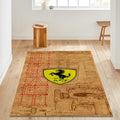 Ferrari Rug Living Room Rug 5x7 Area Rug For Living Room Modern