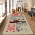 Ferrari Rug Living Room Rug 5x7 Area Rug For Living Room Modern