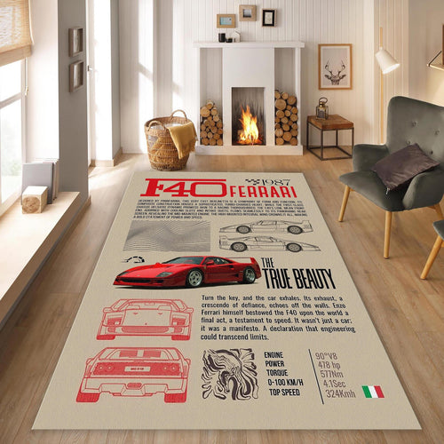 Ferrari Rug Living Room Rug 5x7 Area Rug For Living Room Modern
