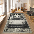 Ferrari F40 Rug, Living Room Rug