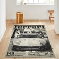 Ferrari F40 Rug, Living Room Rug