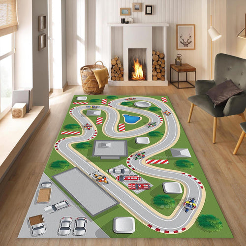 City Road Kids Play Rug, Nursery Decor