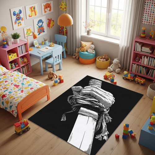Sword Rug Knight Rug Living Room Rug Art Rug Katana Rug Anime Rug