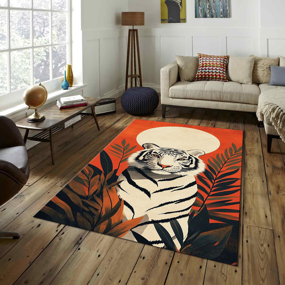 Tiger Rug Pink Rug Living Room Carpets Housewarming Gift Tibetian