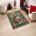 Tiger Rug Pink Rug Living Room Carpets Housewarming Gift Tibetian