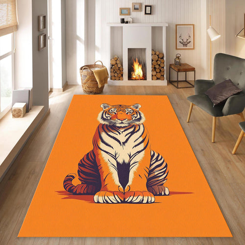 Tiger Rug Pink Rug Living Room Carpets Housewarming Gift Tibetian