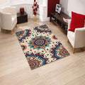 Modern Abstract rug, Abstract Forms Accent Carpet